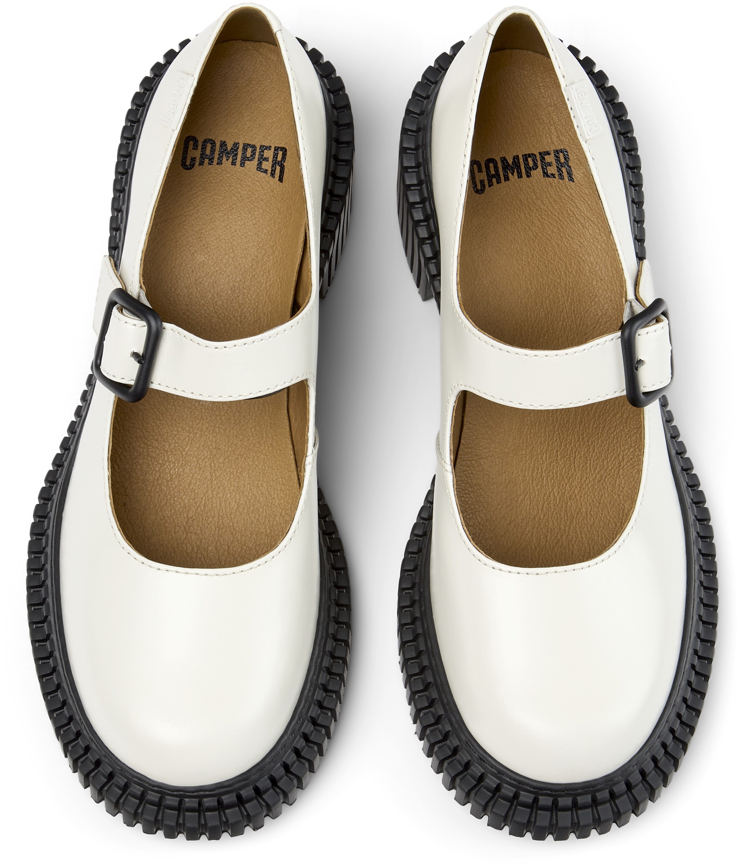 CAMPER Ballerina met riempjes ' Pix London ' in Wit