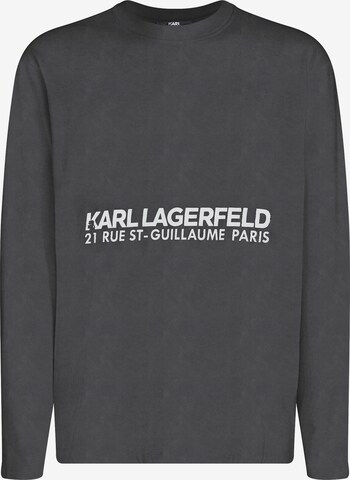 pilka Karl Lagerfeld Marškinėliai 'Rue St-Guillaume': priekis