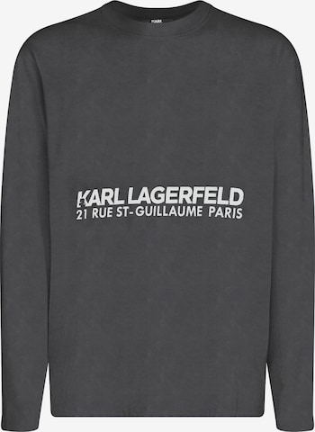 Karl Lagerfeld Póló 'Rue St-Guillaume' - szürke: elől