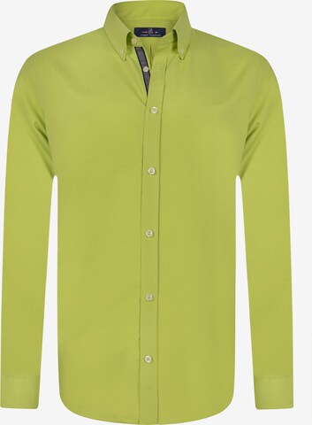 Regular fit Camicia di Jimmy Sanders in verde: frontale