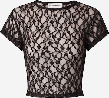 juoda studioselect Marškinėliai 'Enie': priekis