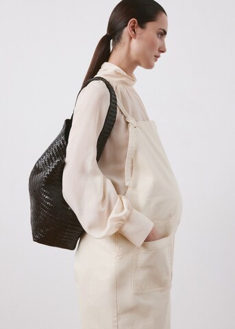 MANGO Wide leg Overalls 'Petomum' in White