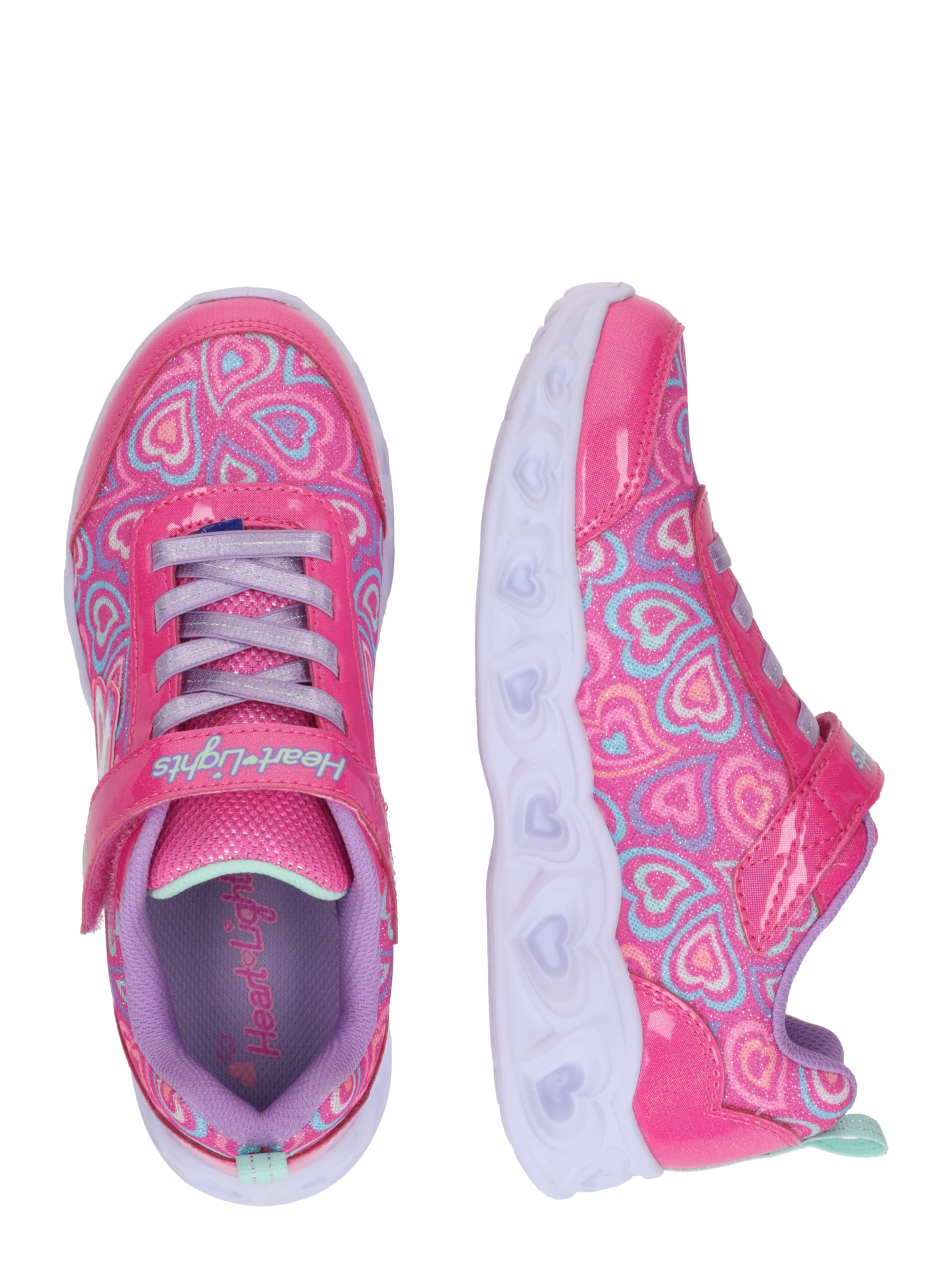 Sneaker 'HEART LIGHTS - BOOGIE LOVE' di SKECHERS in rosa