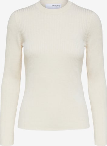 SELECTED FEMME Sweater 'Lydia' in White: front