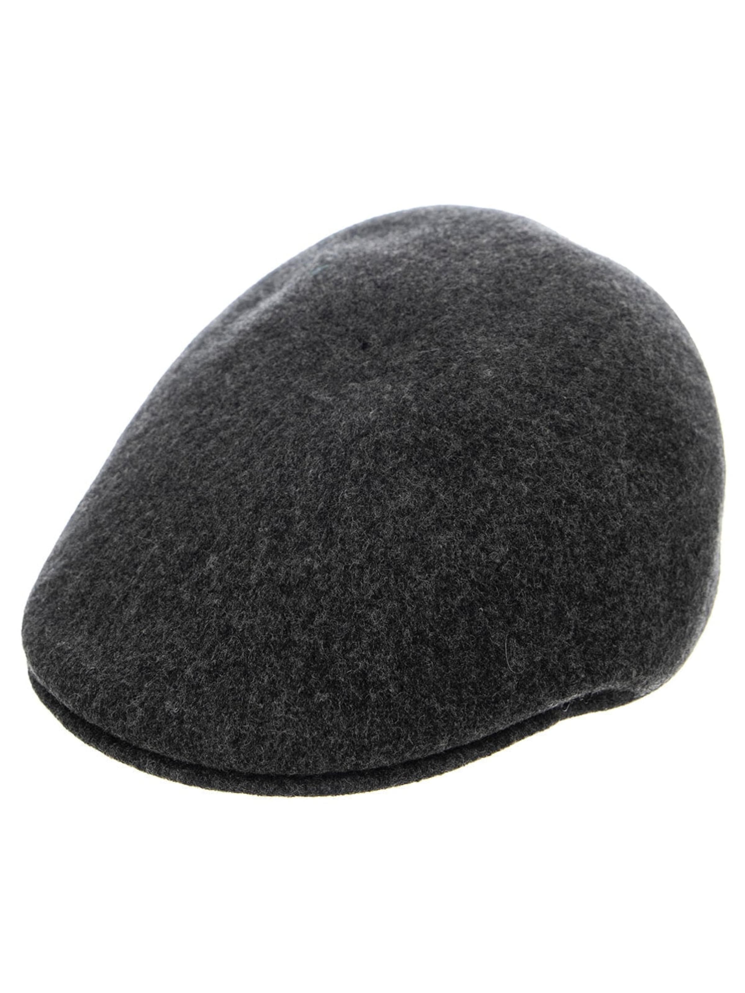 Chapeaux 'SEAMLESS WOOL 507 DARK FLANNEL' KANGOL en gris : devant