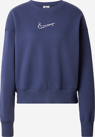Nike SportswearSweater majica 'PHNX FLC' - plava boja: prednji dio
