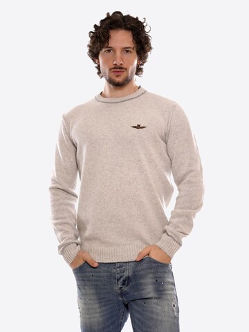 Aeronautica Militare Pullover in Weiß