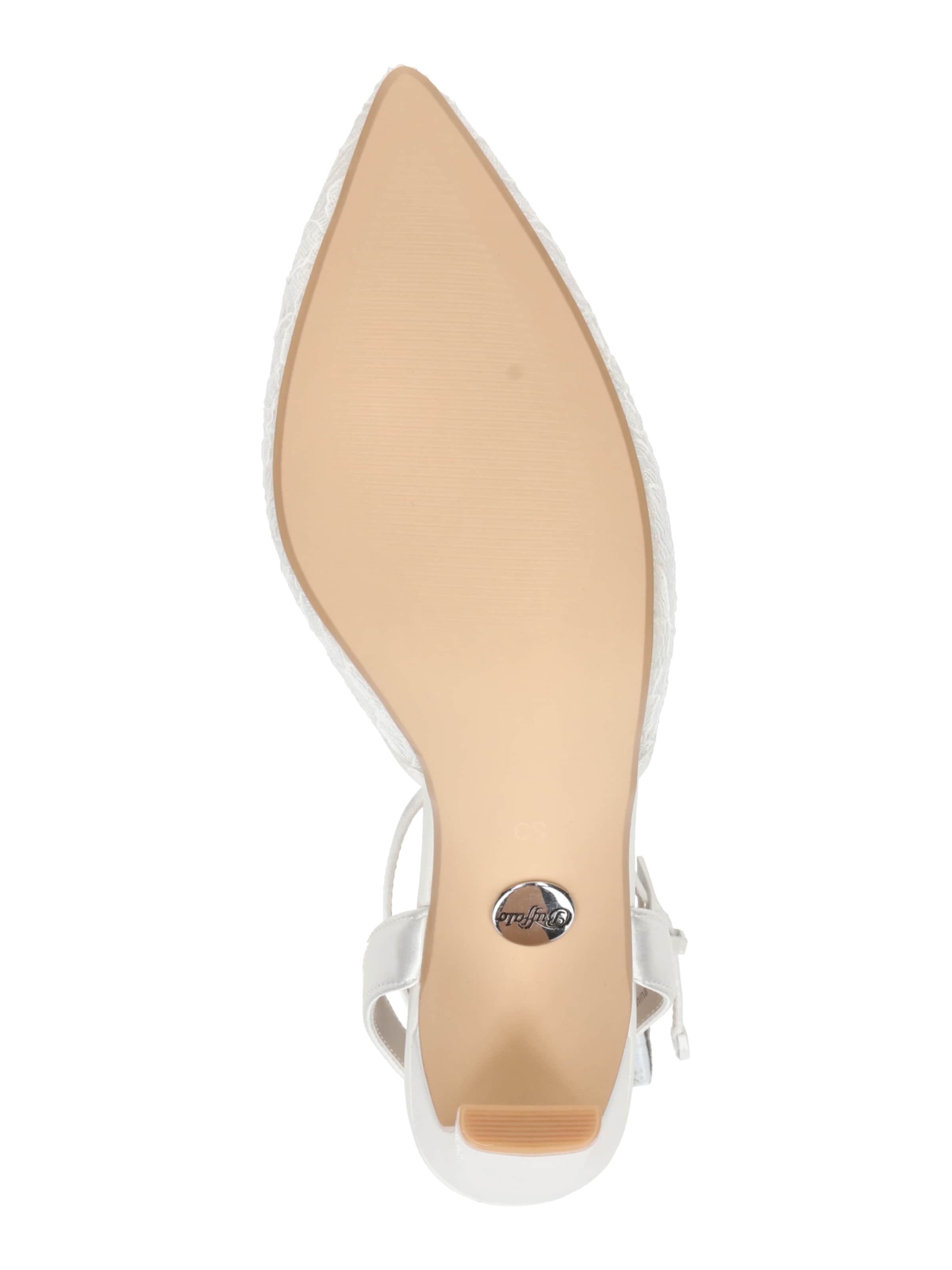 BUFFALO Σανδάλι 'JUDY VAMP' σε λευκό: κάτω