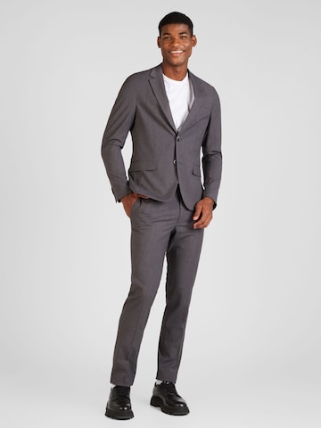 Bruun & Stengade Slim fit Suit 'Sonoma' in Grey: front