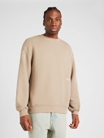 Sweat-shirt FRAME en beige : devant