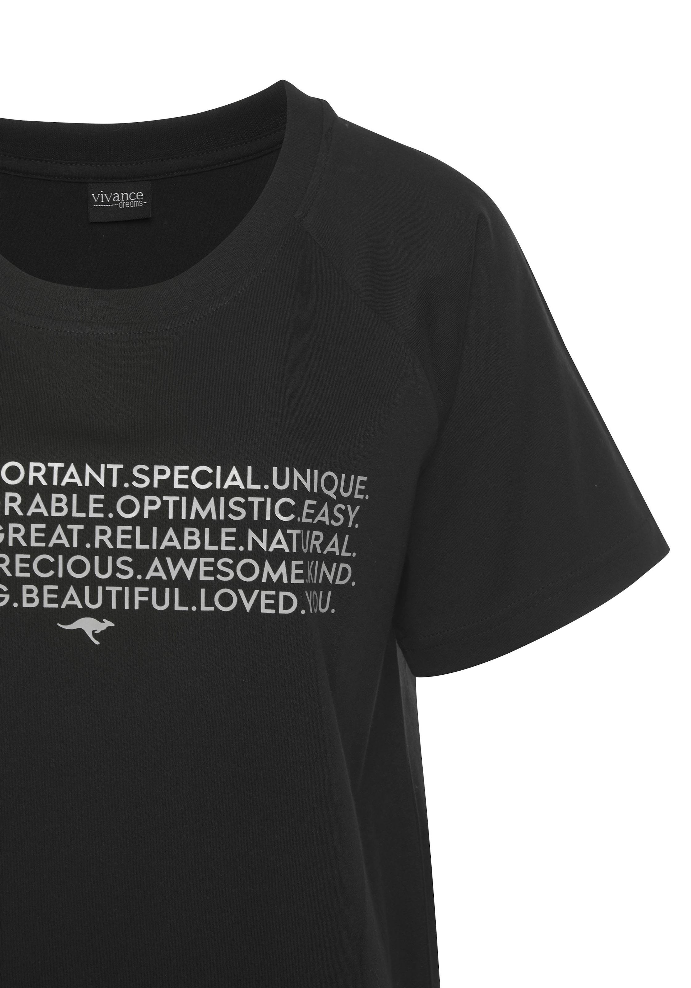 VIVANCE Ночная рубашка 'Dreams' в Черный