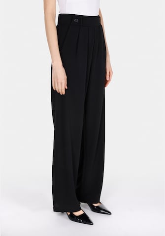 Colin's Wide Leg Hose in Schwarz: Vorderseite