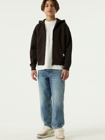 GARCIA Zip-Up Hoodie in Brown