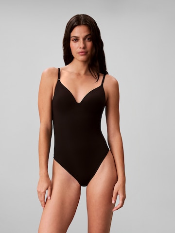 Calvin Klein Shapingbody in Zwart: voorkant