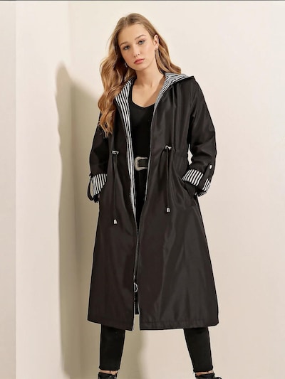 Bigdart Between-Seasons Coat 'Trenchcoats' in XXS in Black, Item view
