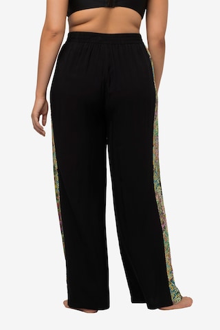 Ulla Popken Wide leg Broek in Zwart