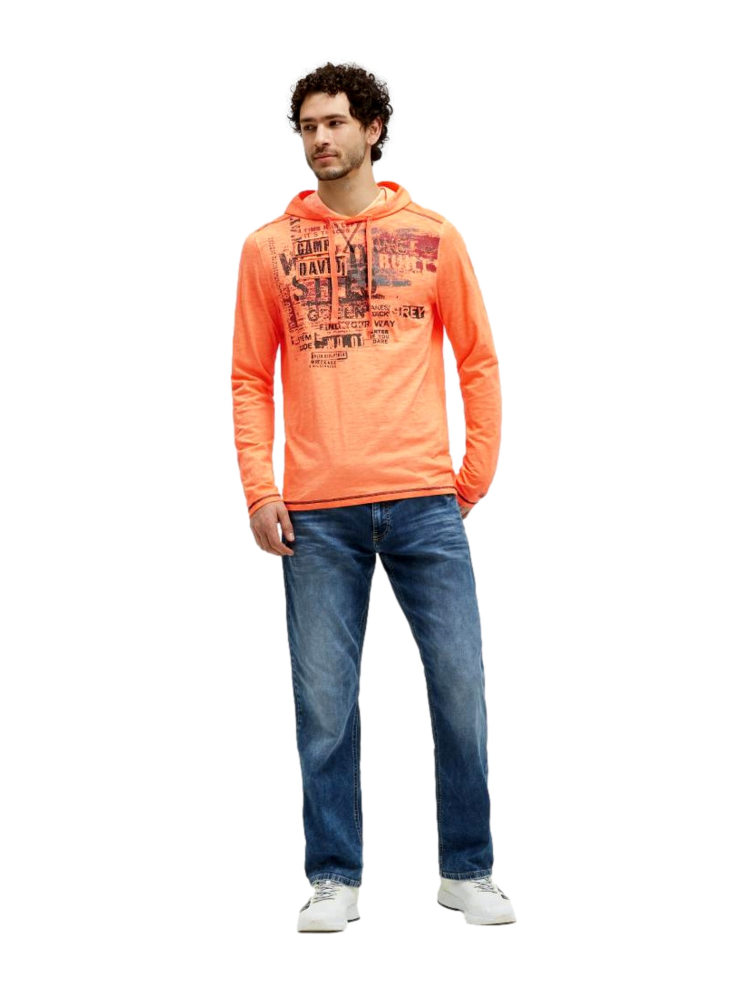 CAMP DAVID - Camiseta 'Wild Sites II' en naranja