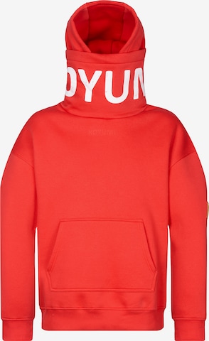 Koyumi Sweatshirt 'Break Your Neck' in Red: front