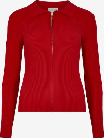 Cardigan ' ' Apricot en rouge : devant
