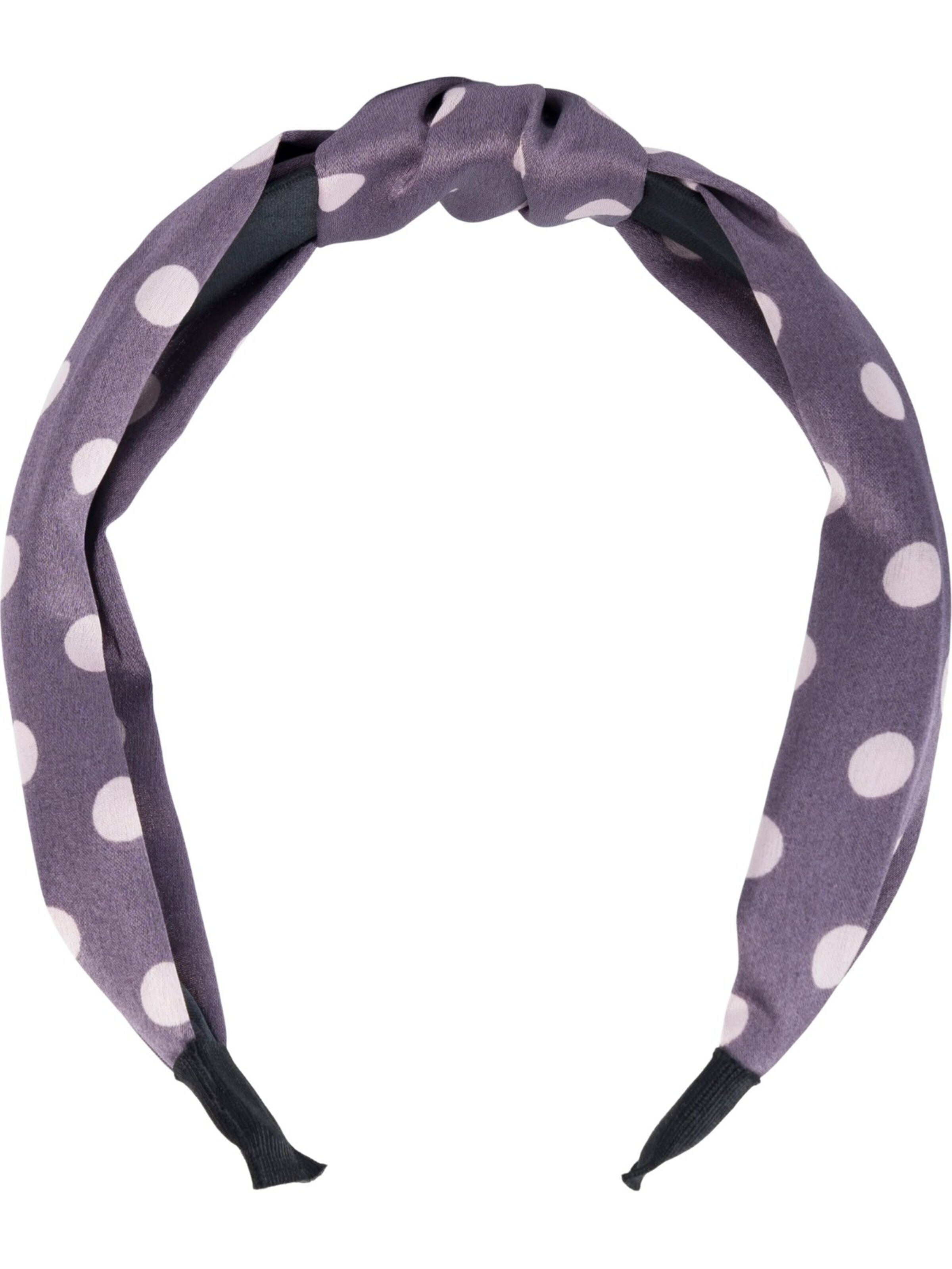 styleBREAKER Haarschmuck 'Haarreif gepunktet mit Knoten Rockabilly'‌‌‌‌‌‌ in Grau