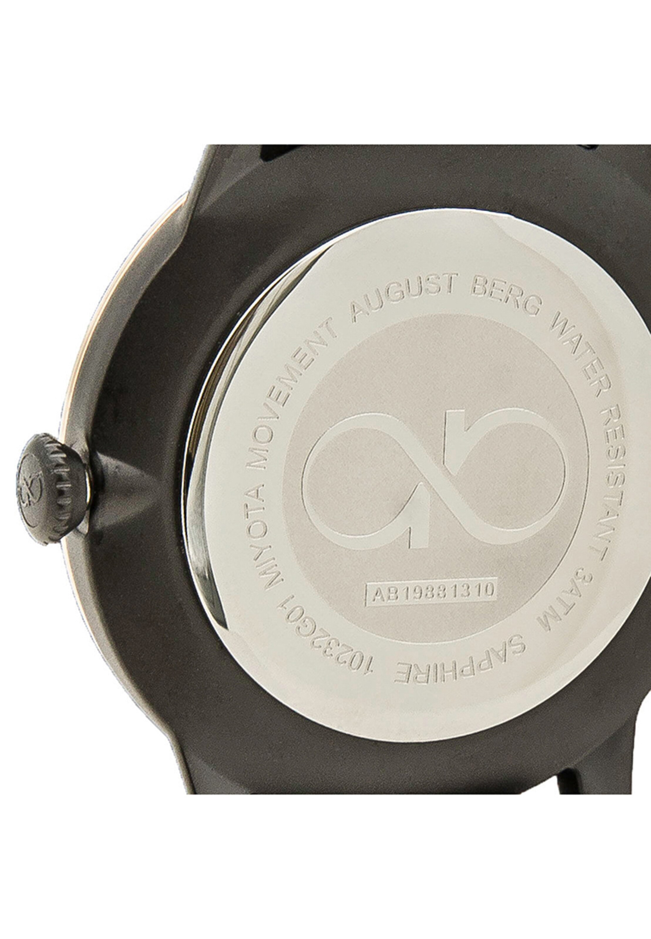 Frauen Uhren August Berg Uhr 'SERENITY NOIR BLACK WITH TOP RING PERLON 40mm' in Schwarz - FL47991 Frauen Uhren August Berg Uhr 'SERENITY NOIR BLACK WITH TOP RING PERLON 40mm' in Schwarz - FL47991