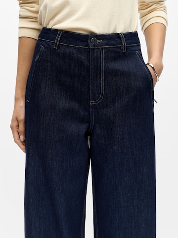 OBJECT Loosefit Jeans 'OBJCarly' in Blauw