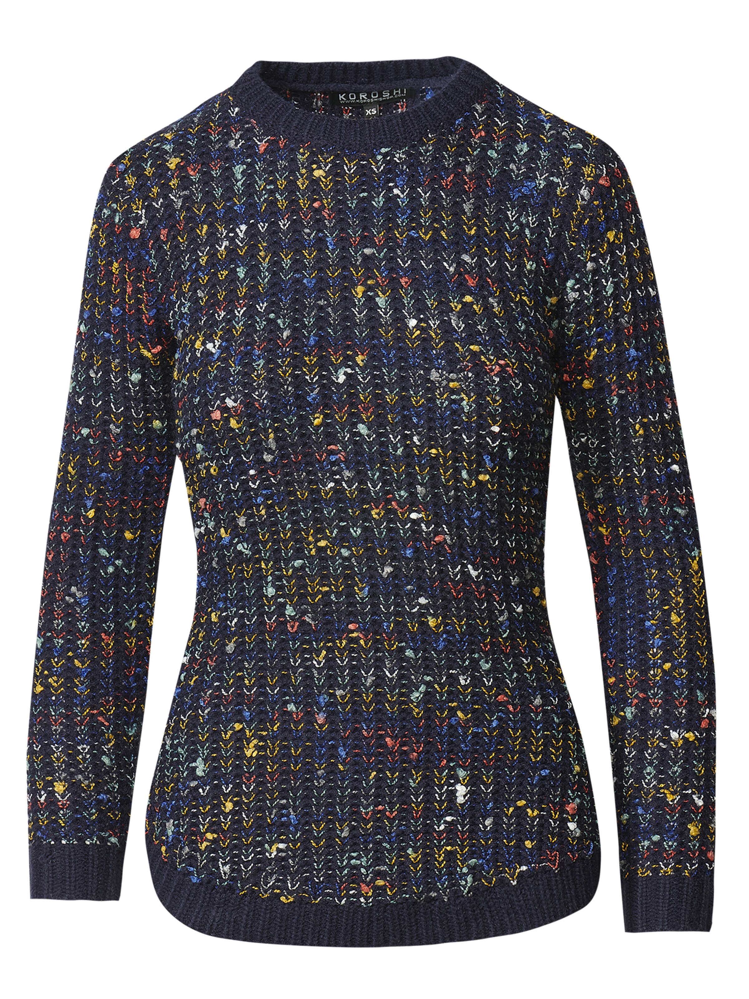 Pull-over KOROSHI en bleu : devant