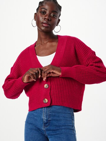 ONLY Knit Cardigan 'CAROL' in Red: front