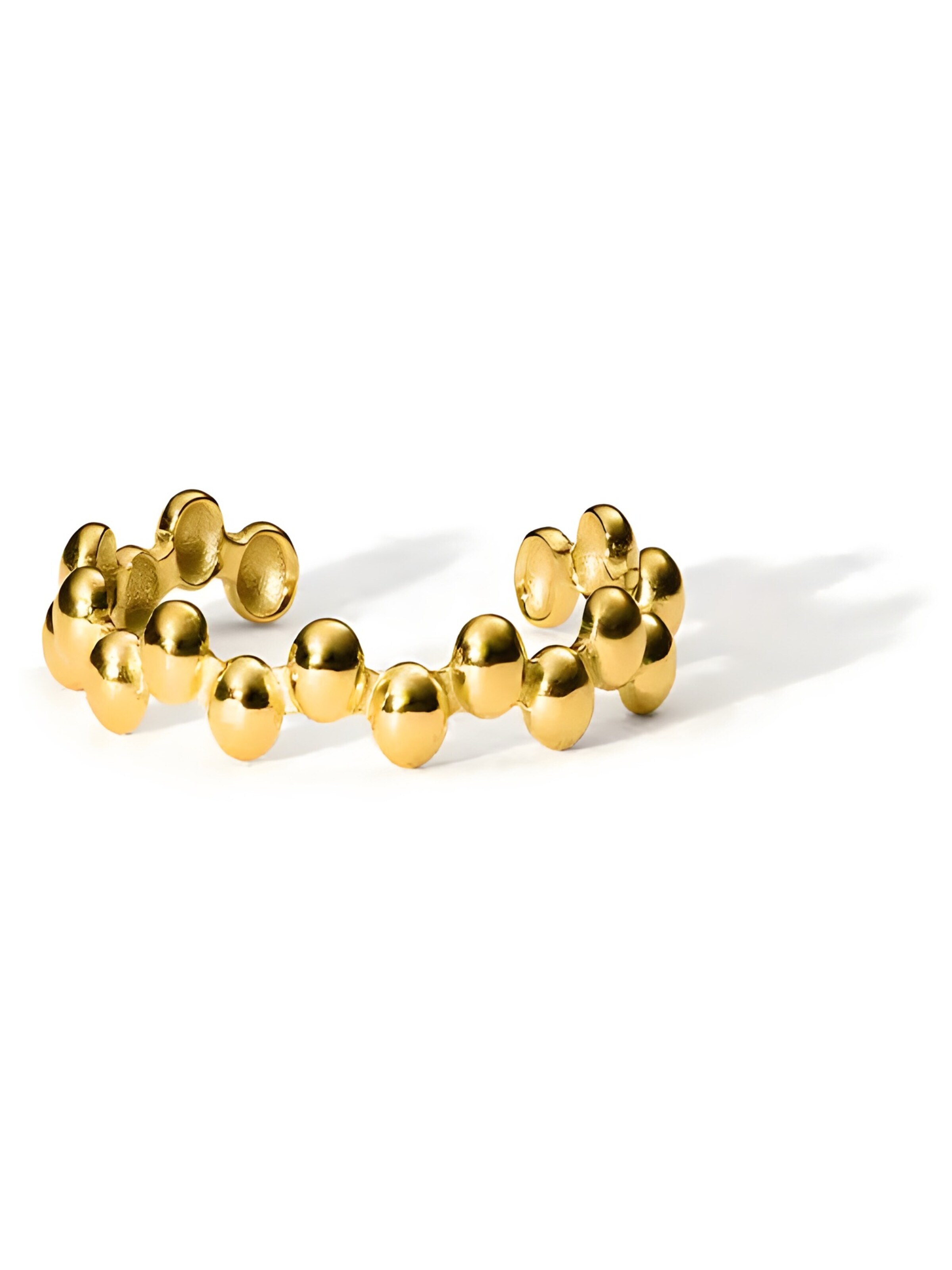 hiBALI Fußschmuck 'Twist'‌‌‌‌‌‌‌ in Gold: Vorderseite