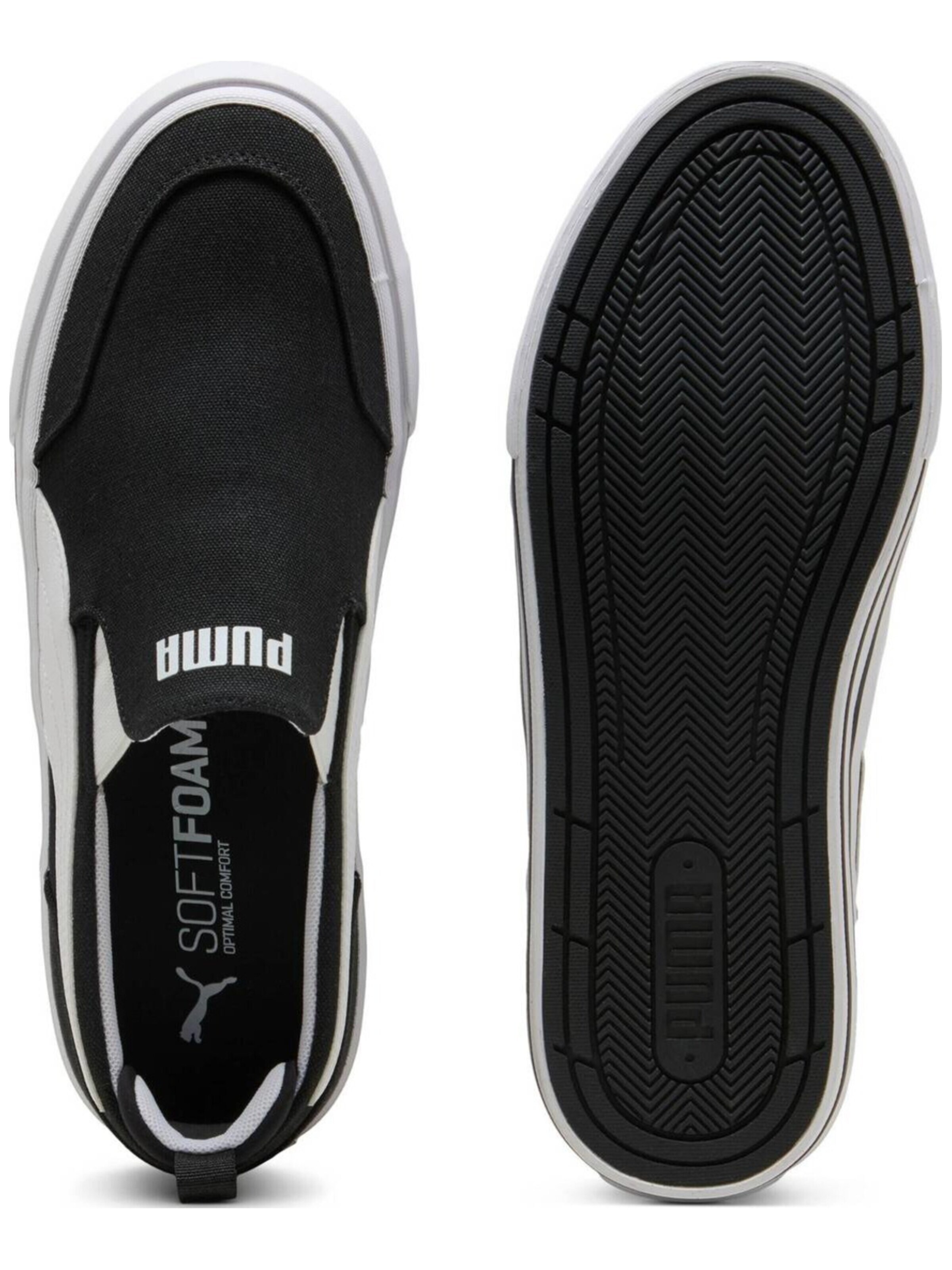 PUMA - Zapatillas sin cordones 'Court Classic' en negro