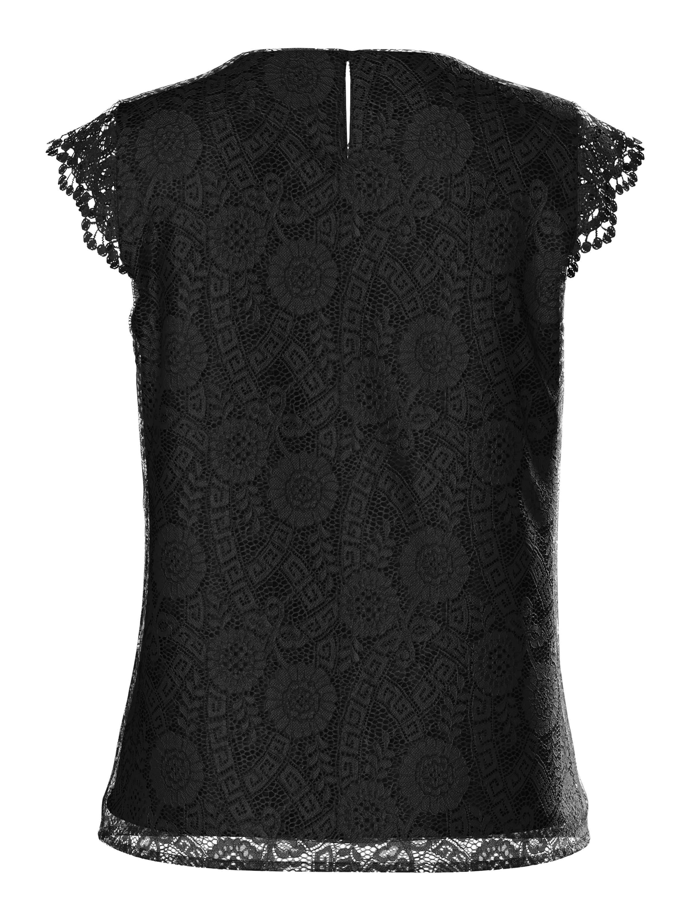 PIECES Curve Blúz 'PCOLLINE' - fekete