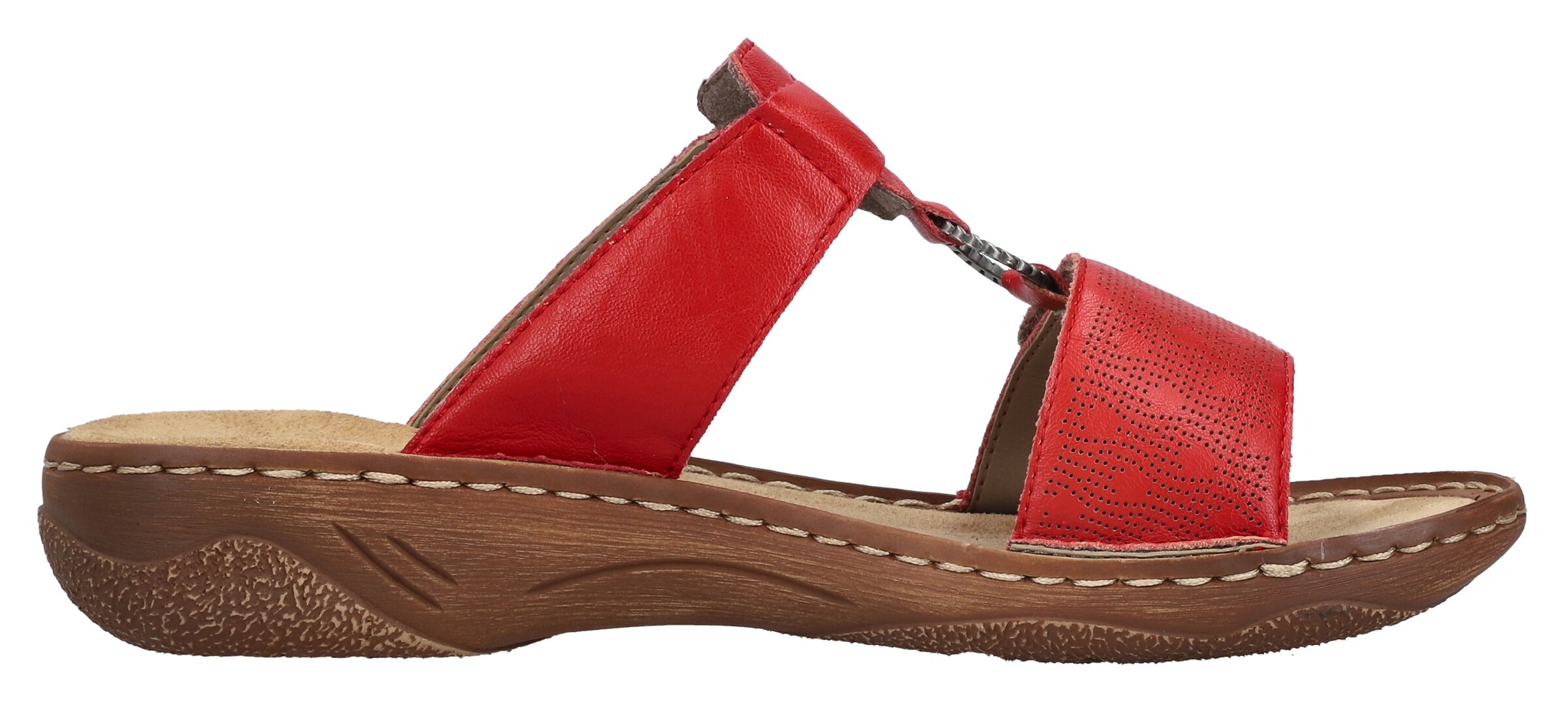 Rieker Mules in Red