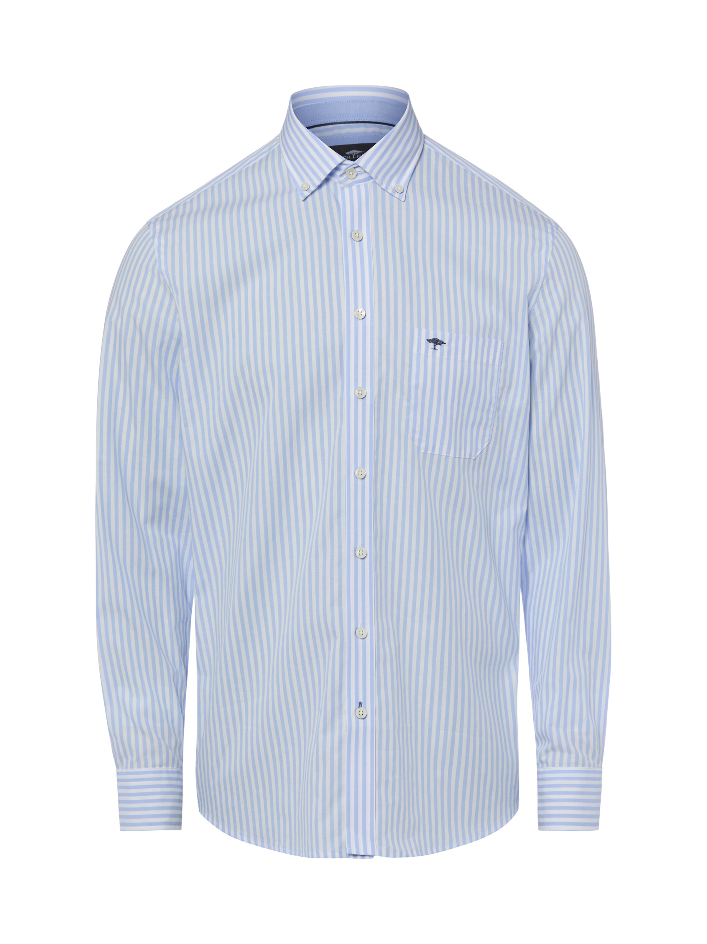 FYNCH-HATTON Regular fit Button Up Shirt in Blue: front