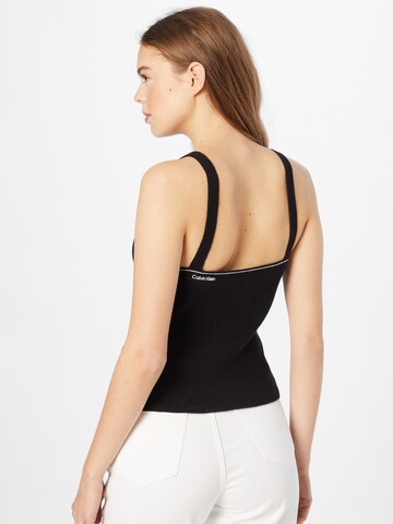 Calvin Klein Regular Gebreide top in Zwart