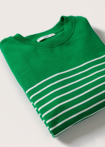 MANGO Sweatshirt 'pstfahe' in Green