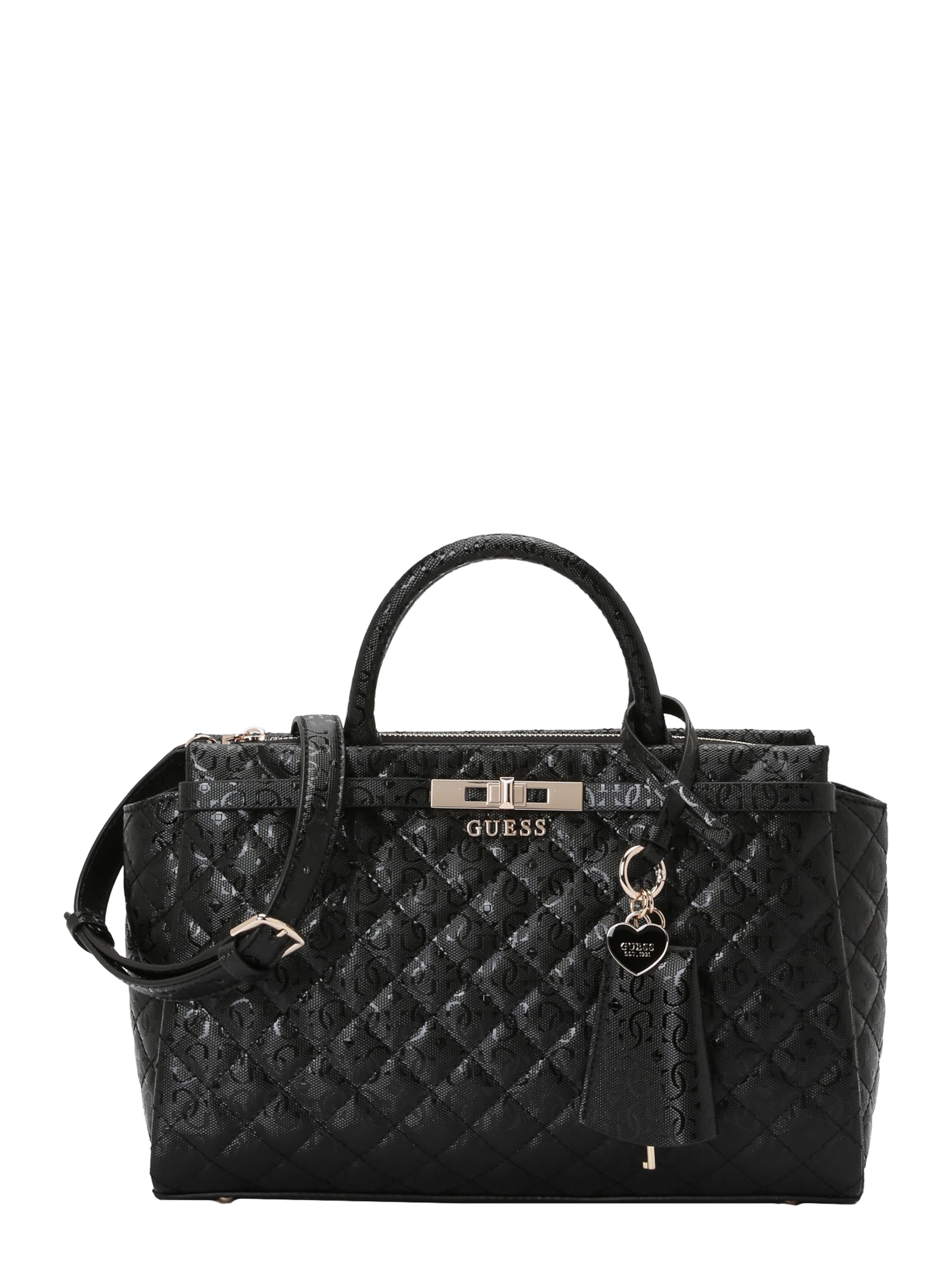 GUESS Handbag 'Idra Girlfriend Satchel' in Black: front