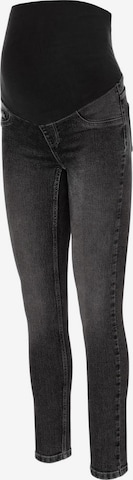 MAMALICIOUS Skinny Jeggings 'NEWAMY' in Grijs: voorkant