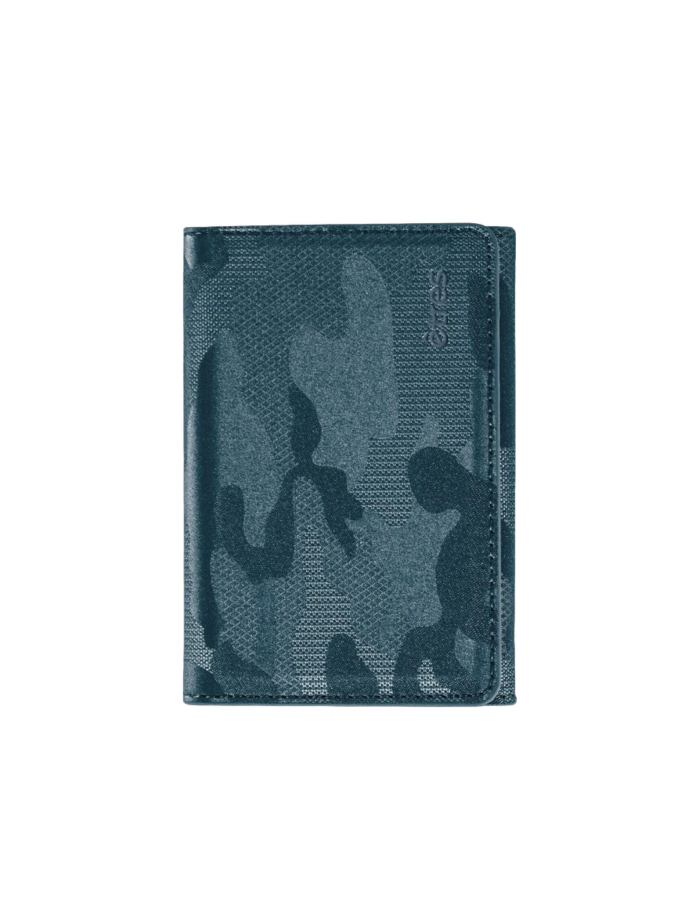 Techmade Wallet 'Etres Smart Wallet - Flach • Camo' in Blue