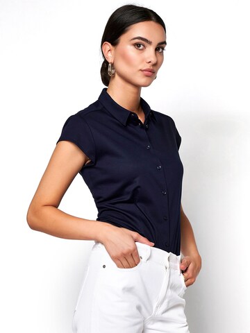 DESOTO Bluse in Blau: Vorderseite