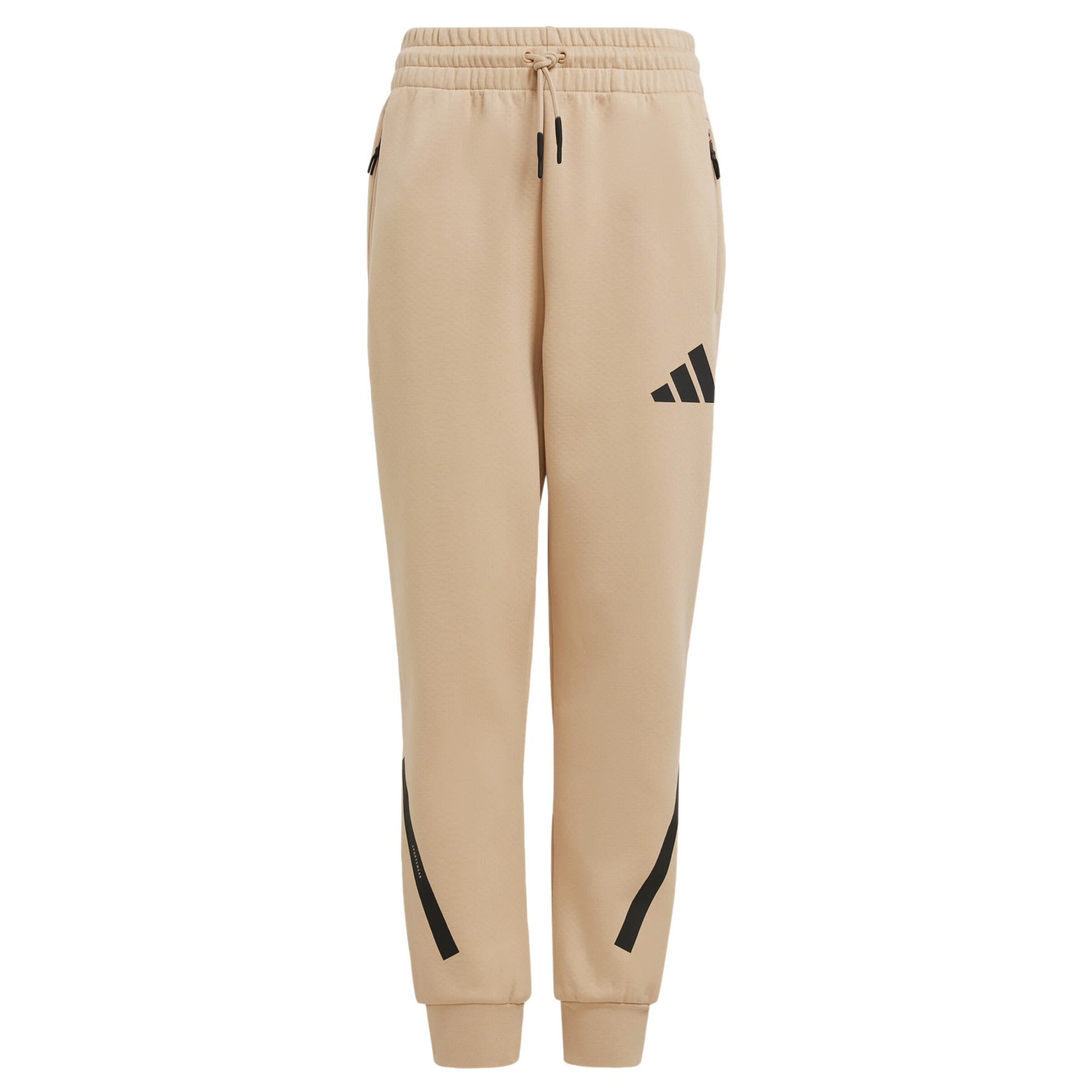 ADIDAS SPORTSWEAR Workout Pants 'Z.N.E.' in Beige: front