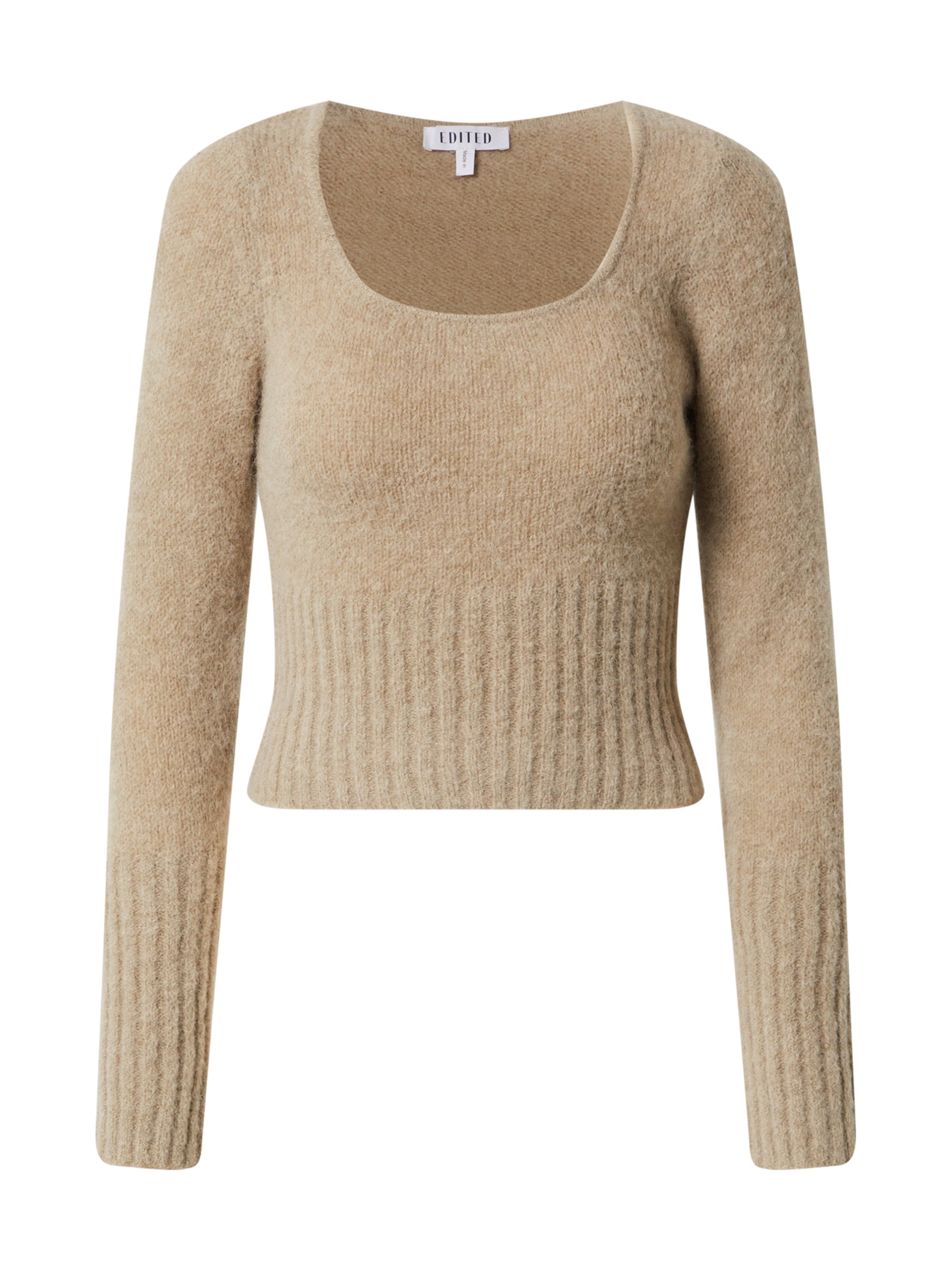 EDITED Pullover 'Gilda' in Beige: Vorderseite