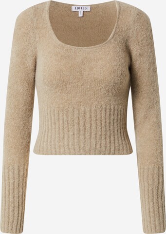 EDITED Sweater 'Gilda' in Beige: front