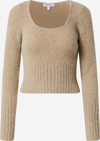 EDITED Pullover 'Gilda' in Beige: predná strana