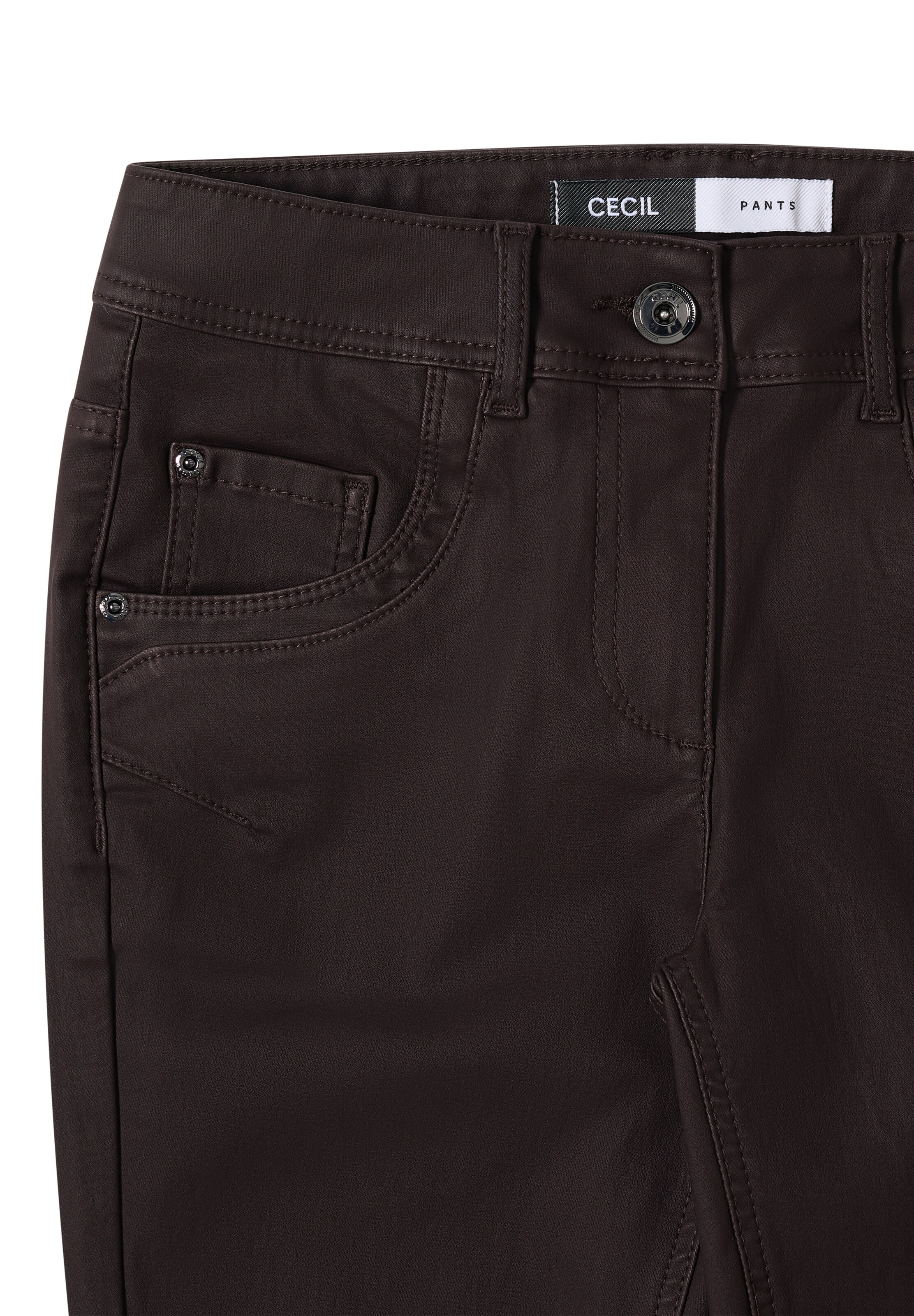 CECIL Slimfit Hose in Braun
