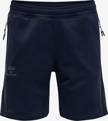 Hummel Regular Workout Pants 'Cima' in Blue: front