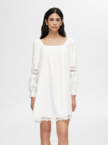 Robe SELECTED FEMME en blanc : devant