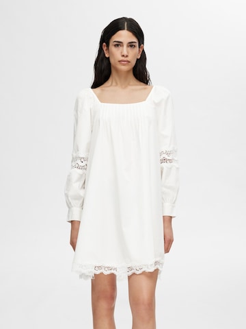 SELECTED FEMME Dress in White: front