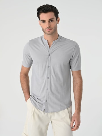 Antioch Slim fit Button Up Shirt in Grey: front