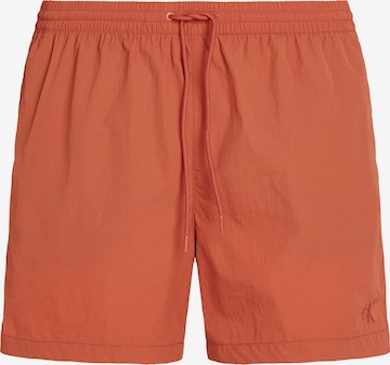 Calvin Klein Swimwear Шорти за плуване в оранжево: отпред