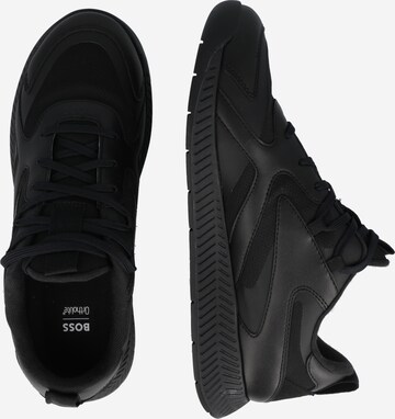 BOSS Rövid szárú sportcipők 'Titanium' - fekete
